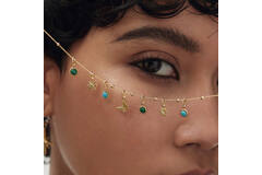  Pop Charms - Zilver / 14kt GP - Turkoois